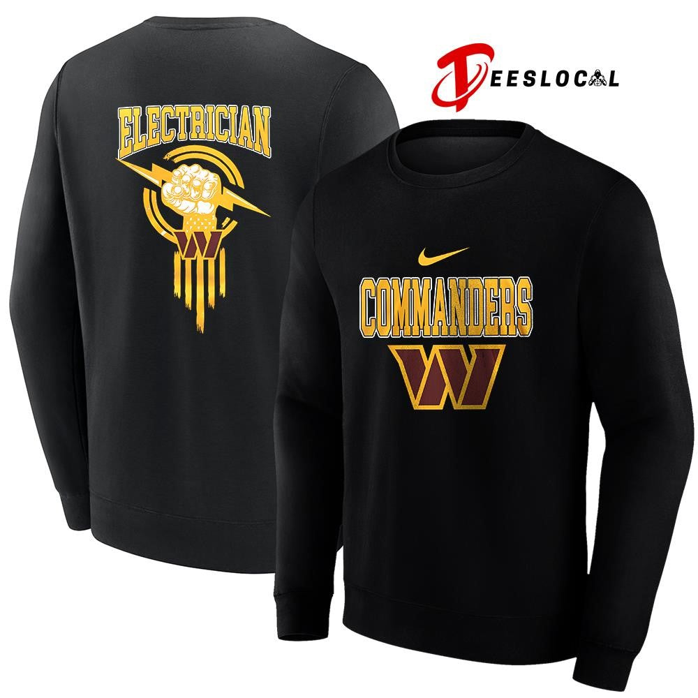 Washington Commanders x Electrician logo shirt