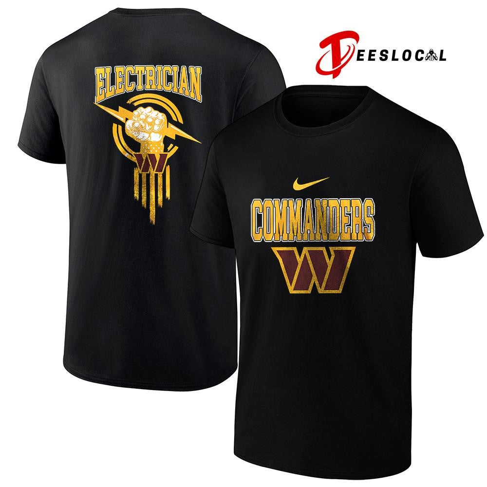 Washington Commanders x Electrician logo shirt
