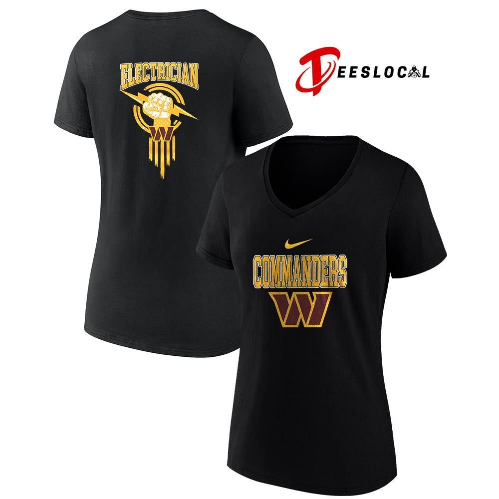 Washington Commanders x Electrician logo shirt