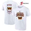 Washington Commanders x Mexican by birth by the grace of God logo shirt