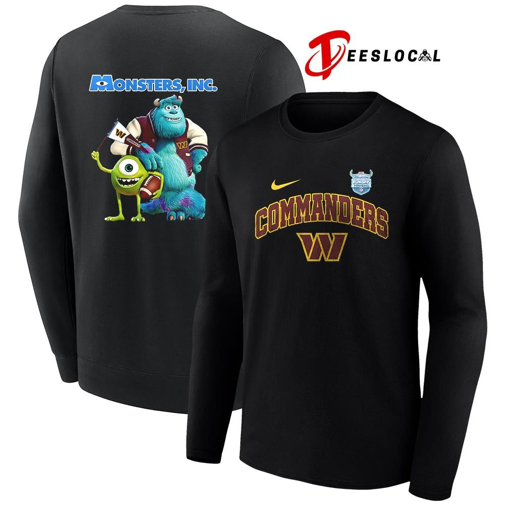Washington Commanders x Monsters inc cartoon shirt