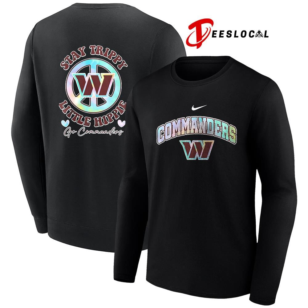 Washington Commanders x stay trippy little Hippie logo shirt