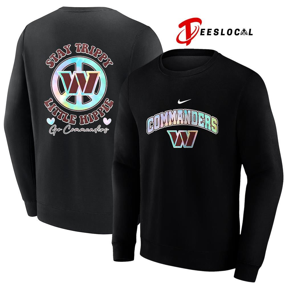Washington Commanders x stay trippy little Hippie logo shirt