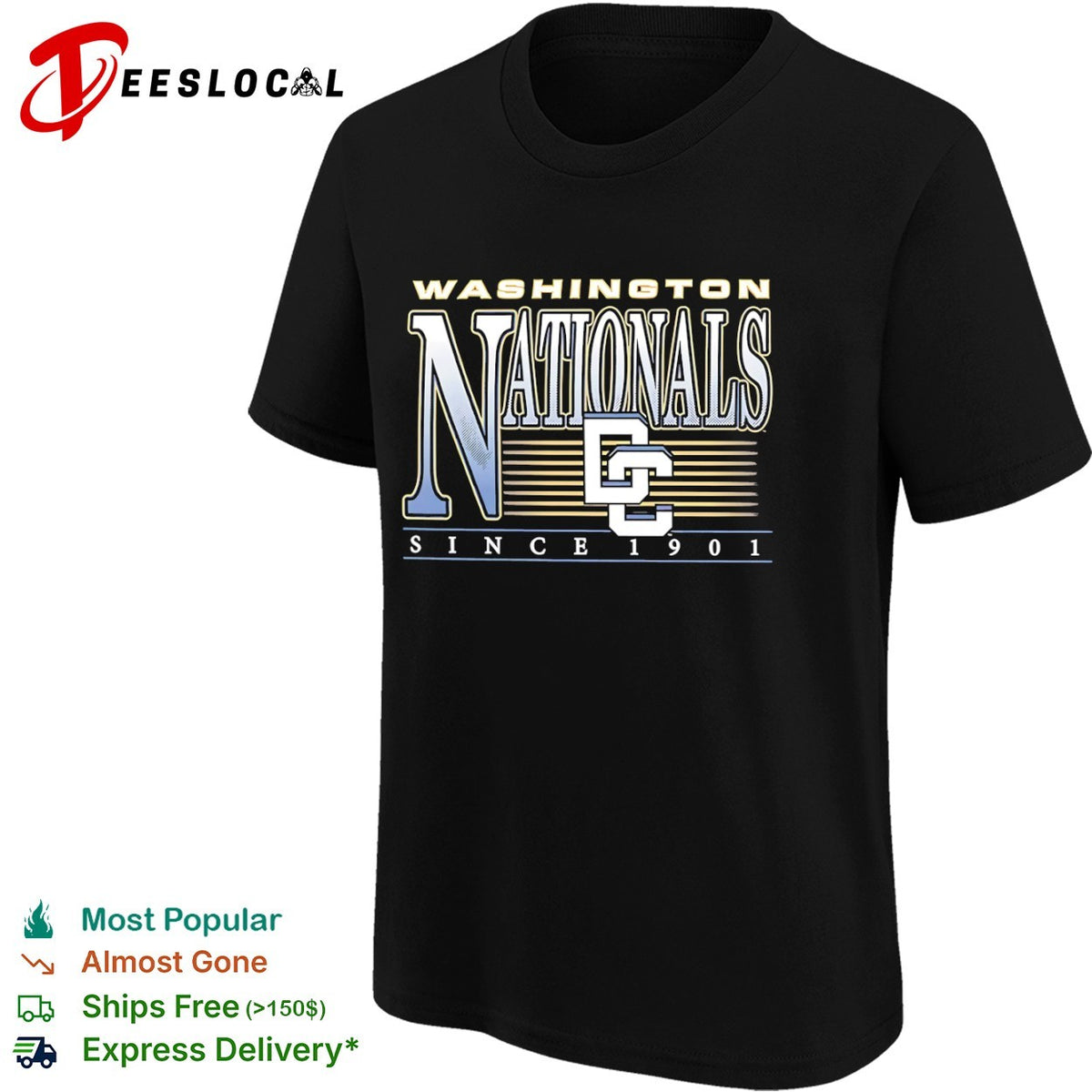 Washington Nationals Since 1901 DC Logo MLB Baseball Sport League Team Fan shirt
