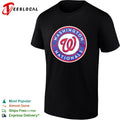 Washington Nationals curly W circle star baseball logo shirt