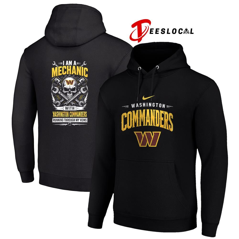 WashingtonCommandersIamamechanicrunningthroughmyveinsskeletonshirt