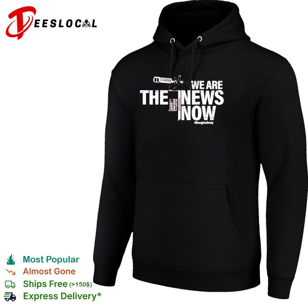 We are the news now the dan bongino show bongino army podcast radio logo shirt