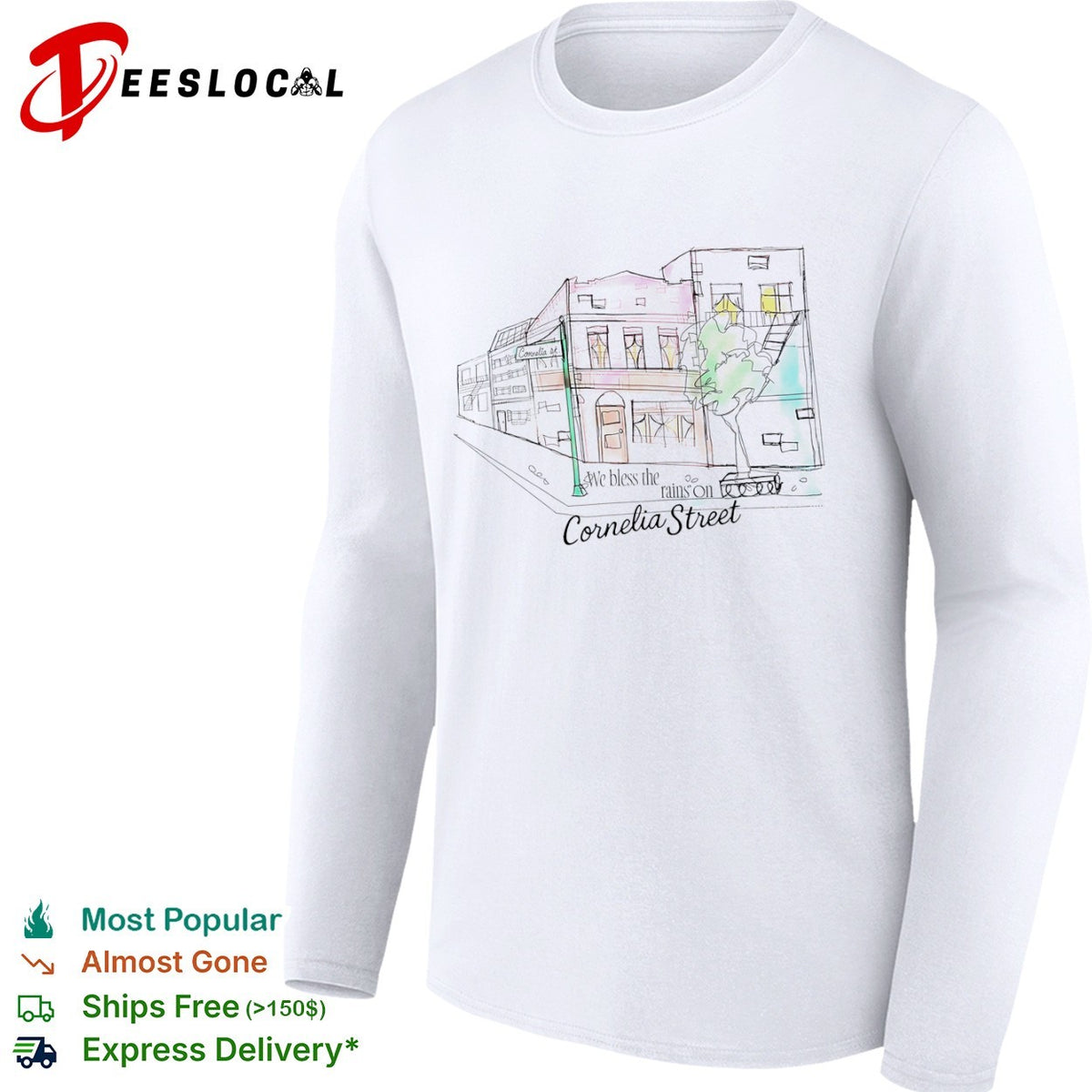 We bless the rains on Cornelia Street Taylor shirt