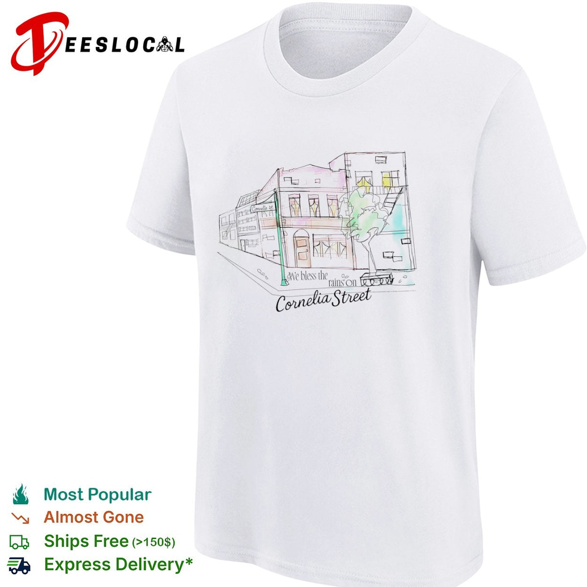 We bless the rains on Cornelia Street Taylor shirt
