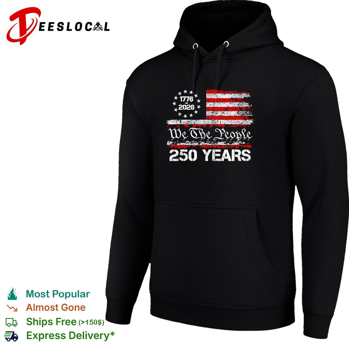 We the People 1776 2026 United States Flag 250 Years Independence Anniversary shirt