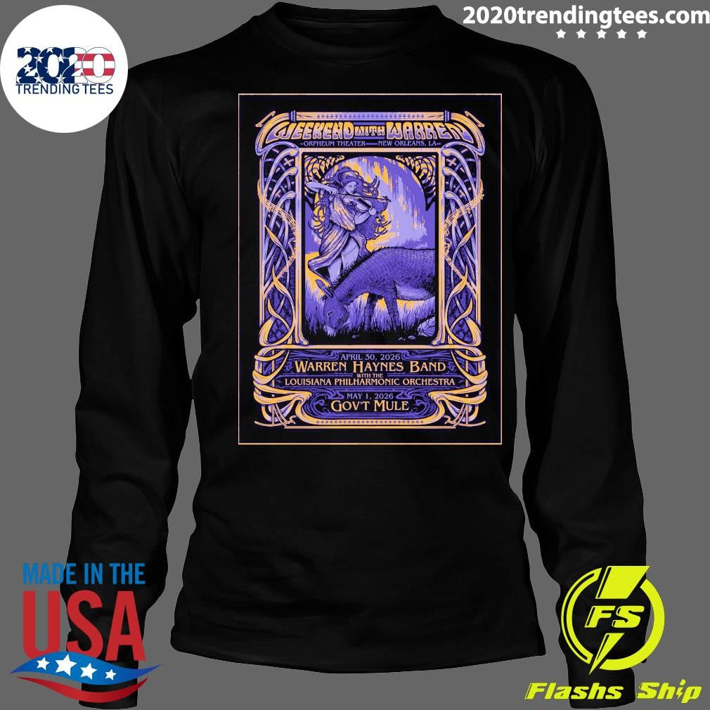 Weekend With Warren April 30-May 1 2026 Orpheum Theater in New Orleans LA Shirt