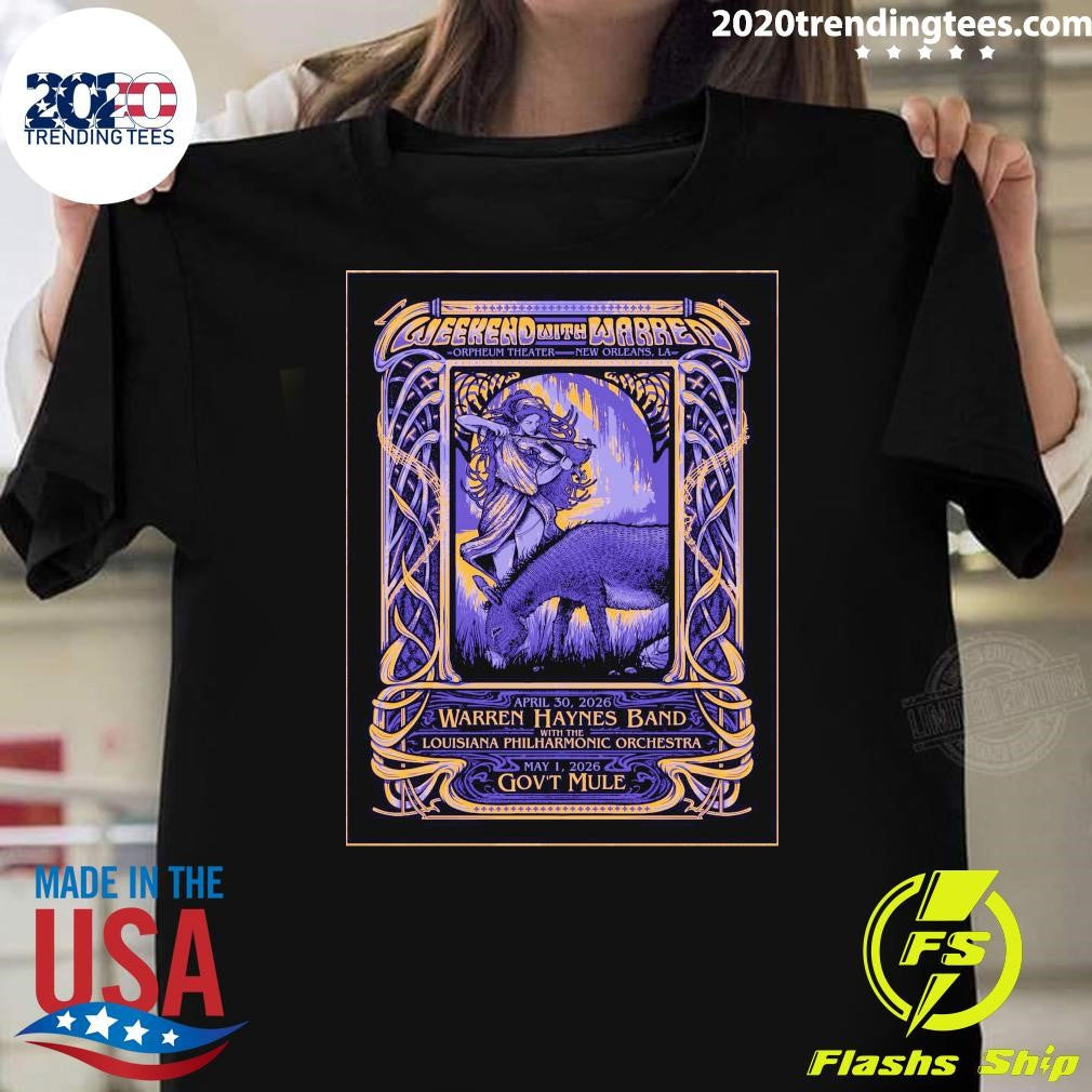 Weekend With Warren April 30-May 1 2026 Orpheum Theater in New Orleans LA Shirt