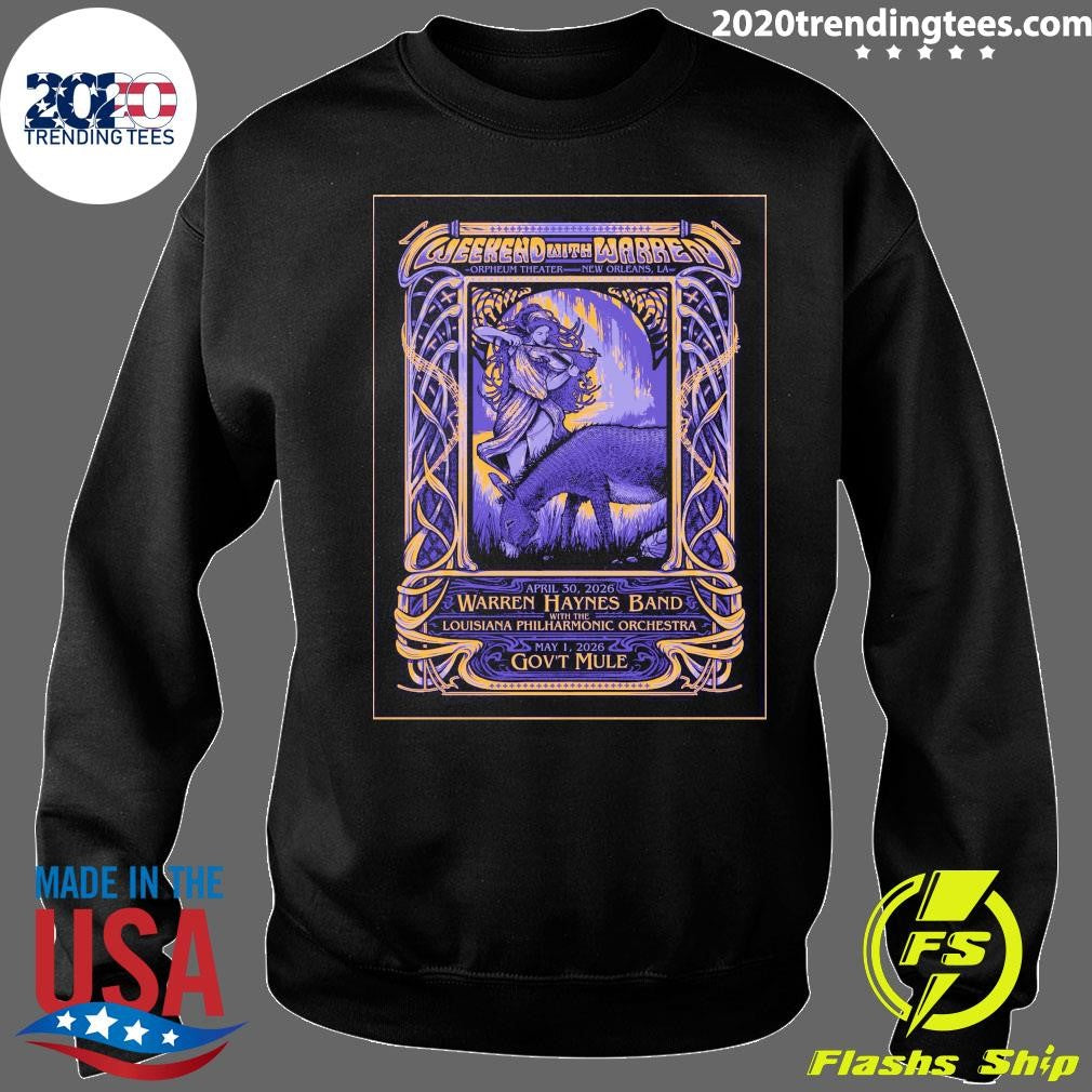 Weekend With Warren April 30-May 1 2026 Orpheum Theater in New Orleans LA Shirt