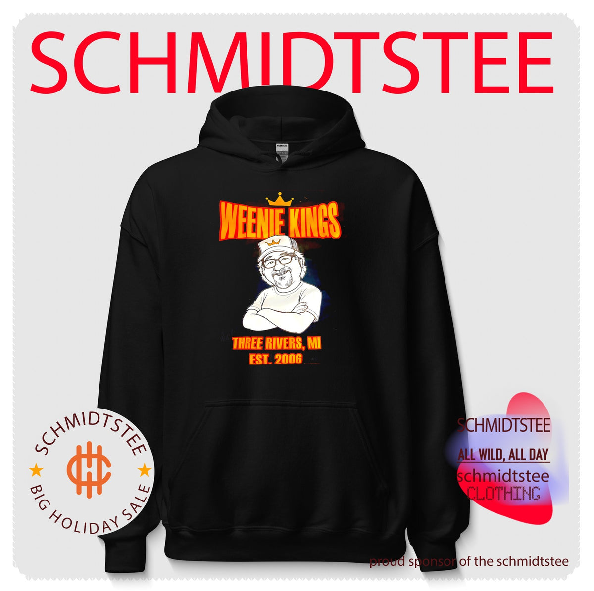 Weenie Kings in Three Rivers Michigan est 2006 graphic shirt