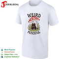 Weird and Peaceful weird cat mushroom and flowers shirt