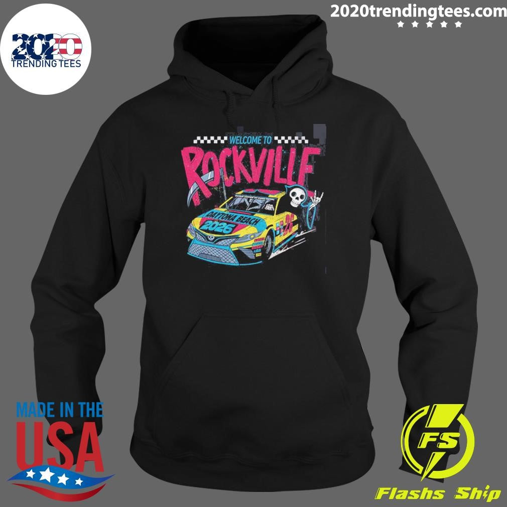 Welcome To Rockville 2026 Daytona Beach Florida Racing Car Devil Horn Shirt