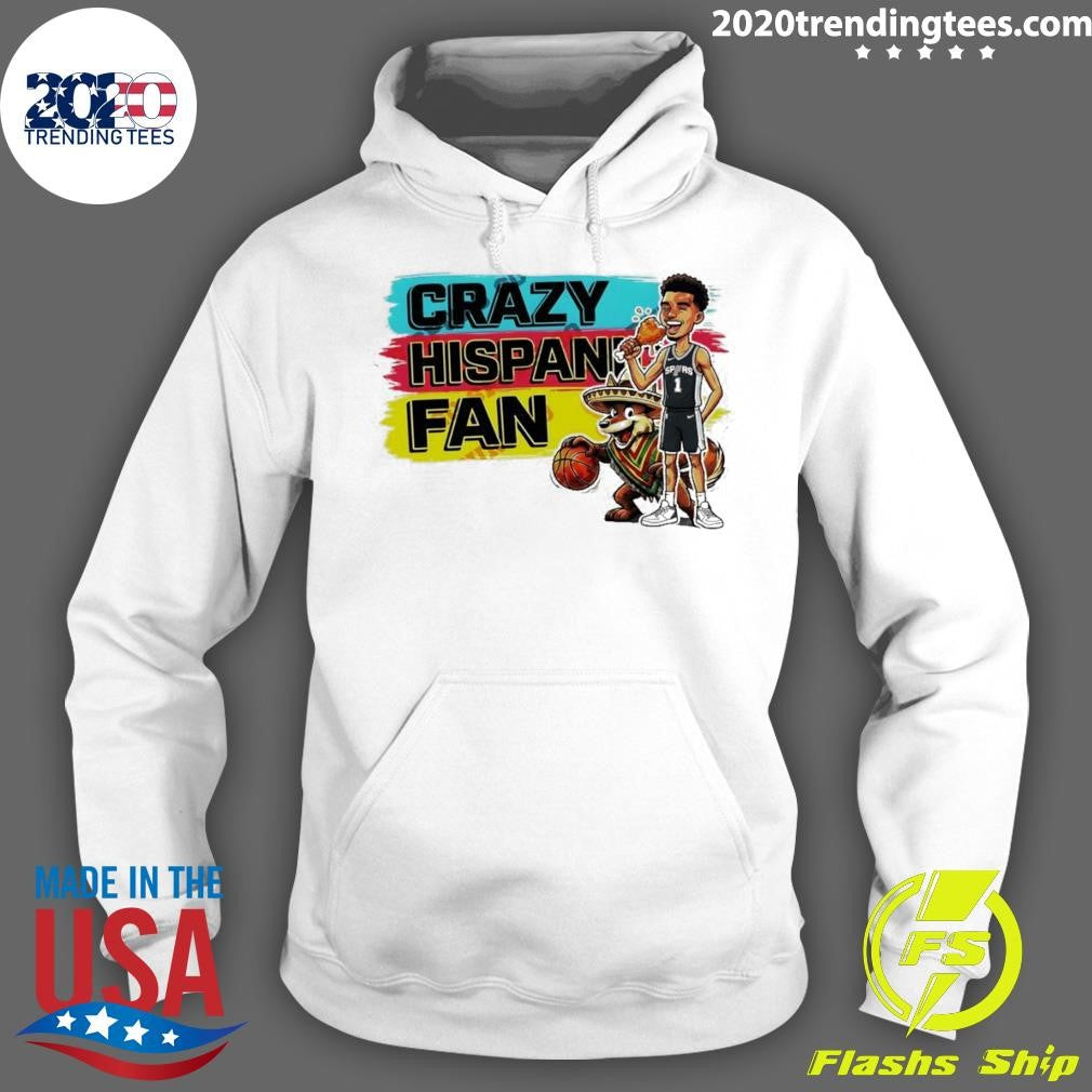 Wembanyama Coyote Crazy Hispanic Fan Mexico San Antonio Spurs Basketball Floral Shirt