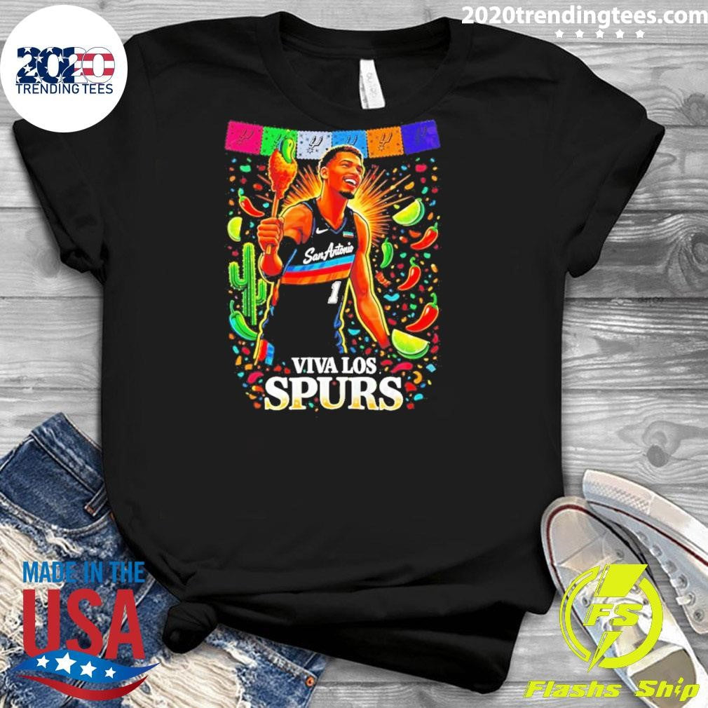 Wembanyama San Antonio Spurs Basketball Viva Los Spurs Nba Shirt