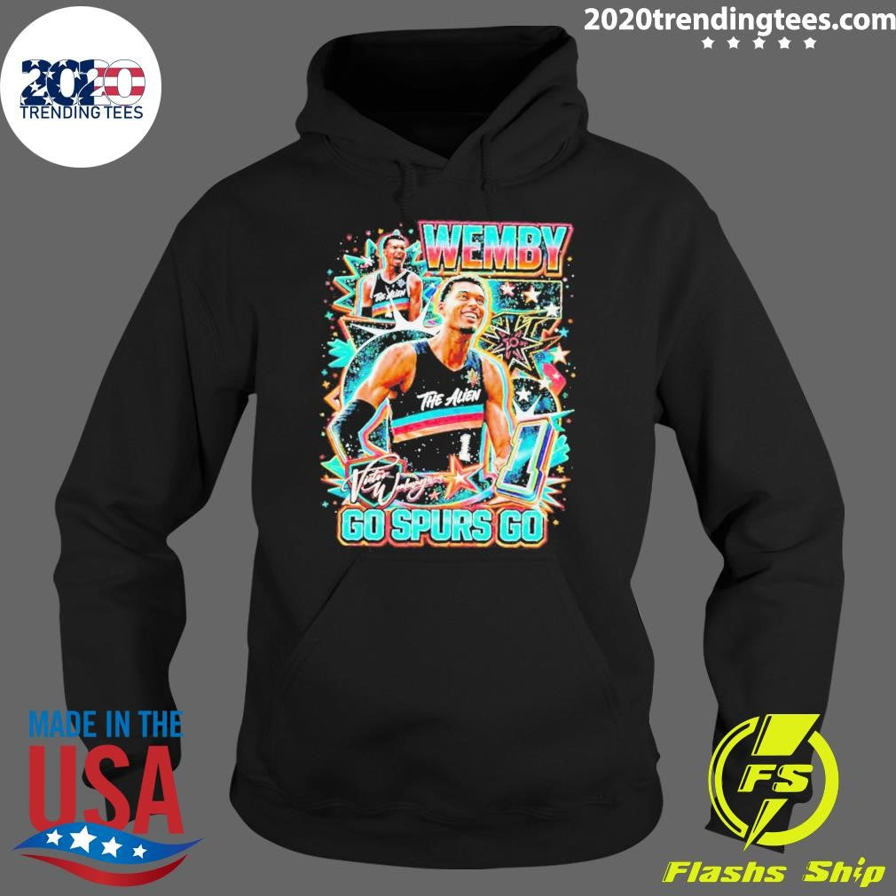 Wemby The Alien 90s Vintage Bootleg Go Spurs Go Shirt