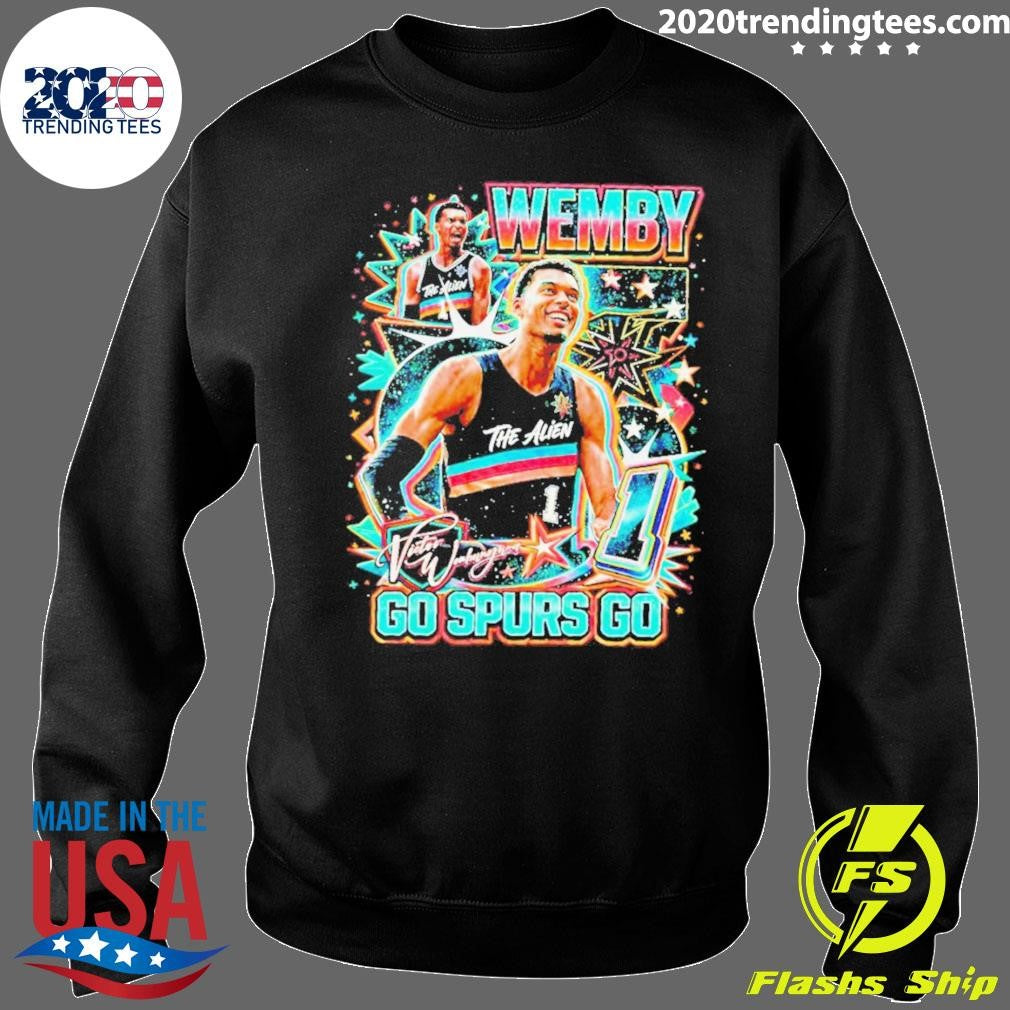 Wemby The Alien 90s Vintage Bootleg Go Spurs Go Shirt
