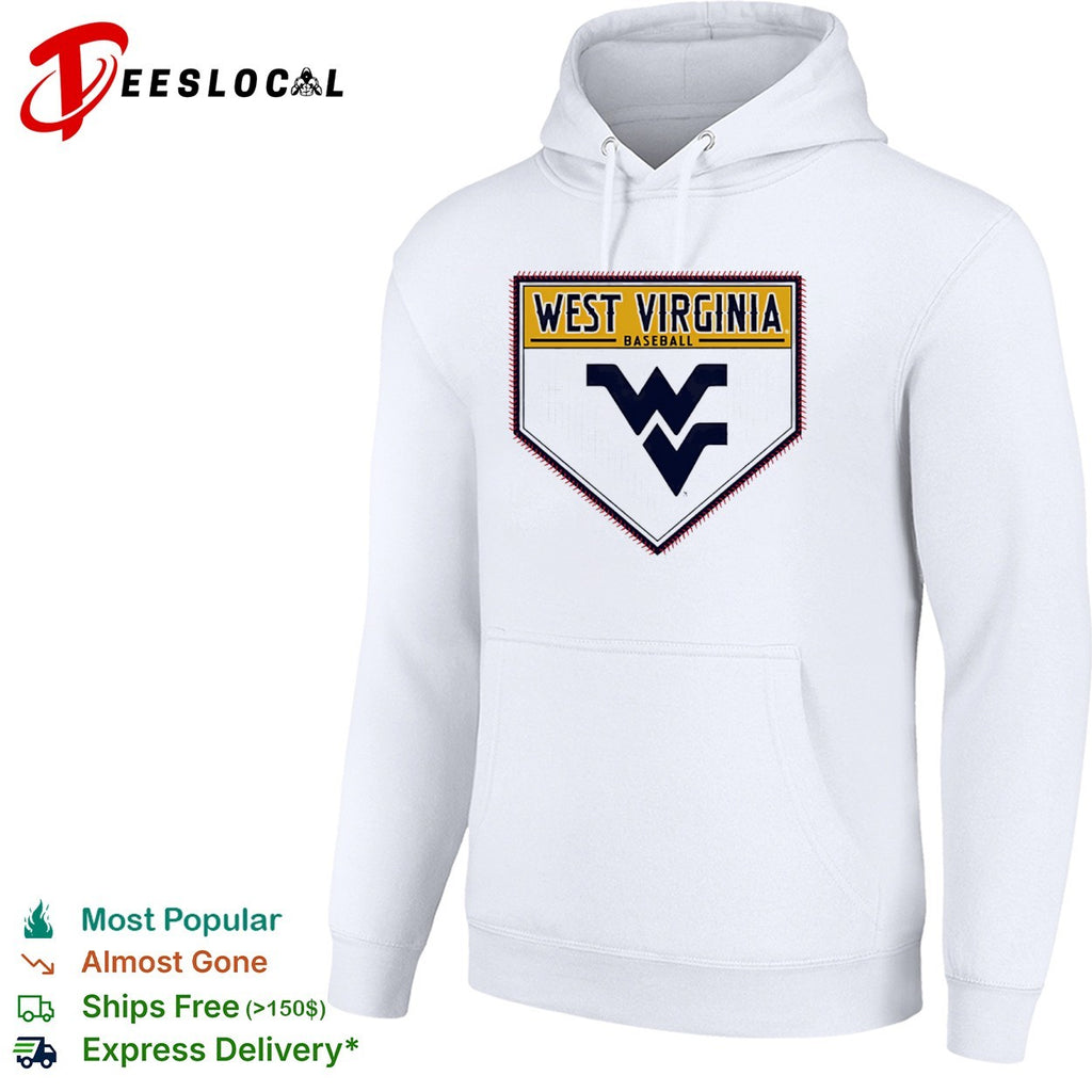 West Virginia Baseball Mountaineers Home Plate Logo shirt