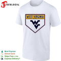 West Virginia Baseball Mountaineers Home Plate Logo shirt