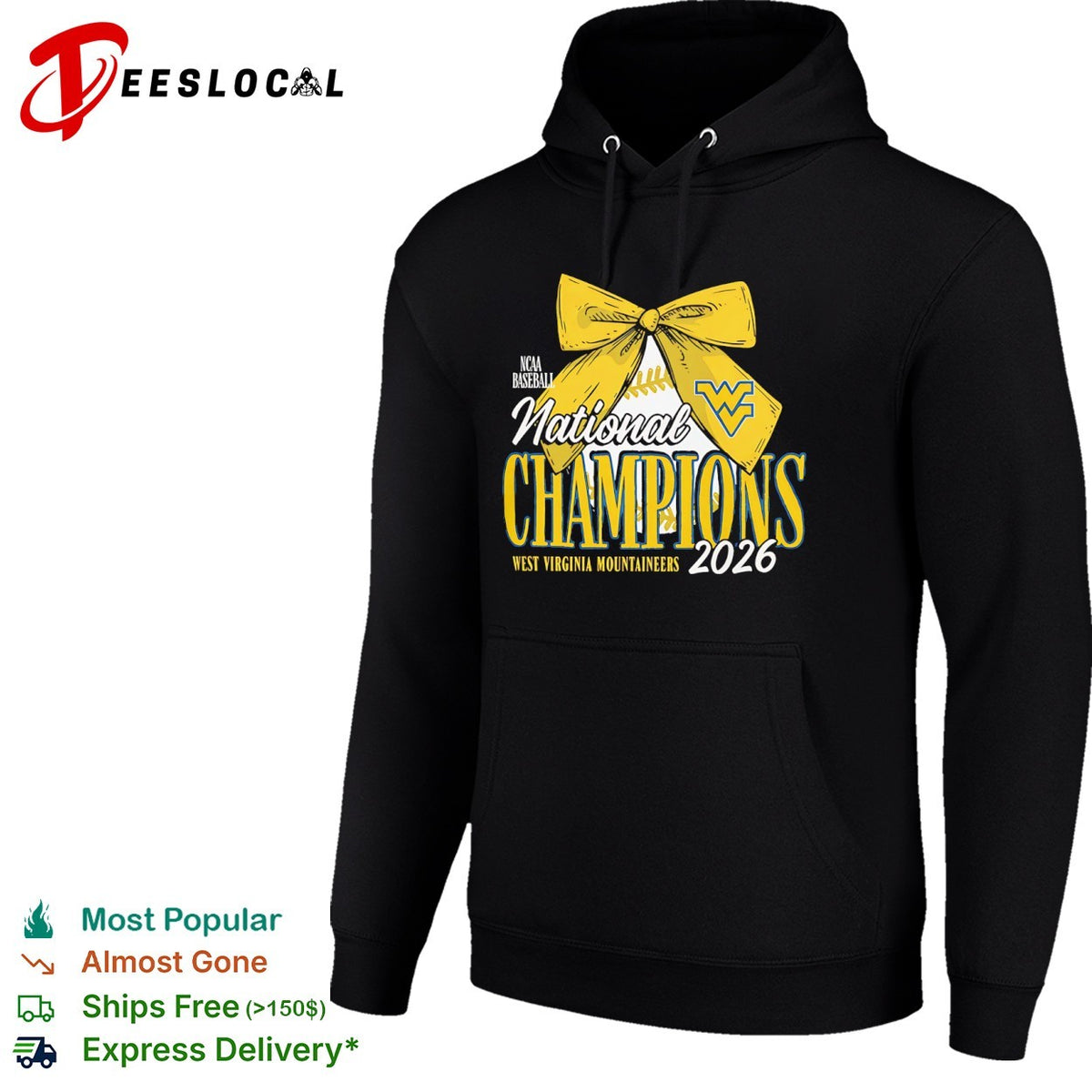 West Virginia Mountaineers 2026 NCAA Baseball National Champions bow softball shirt