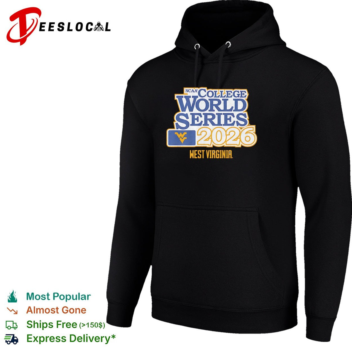 West Virginia Mountaineers Baseball 2026 NCAA College World Series shirt