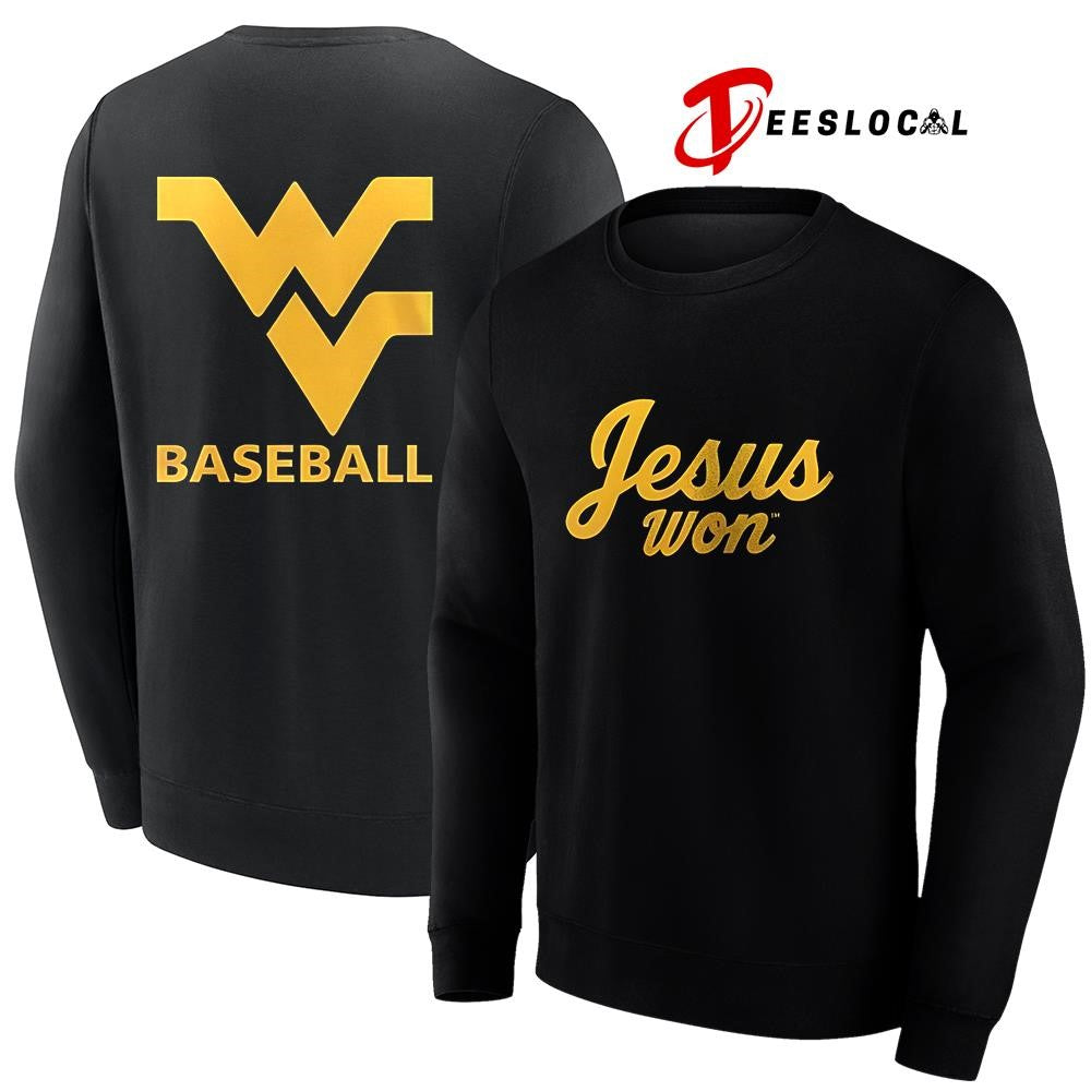 West Virginia Mountaineers Jesus won logo shirt