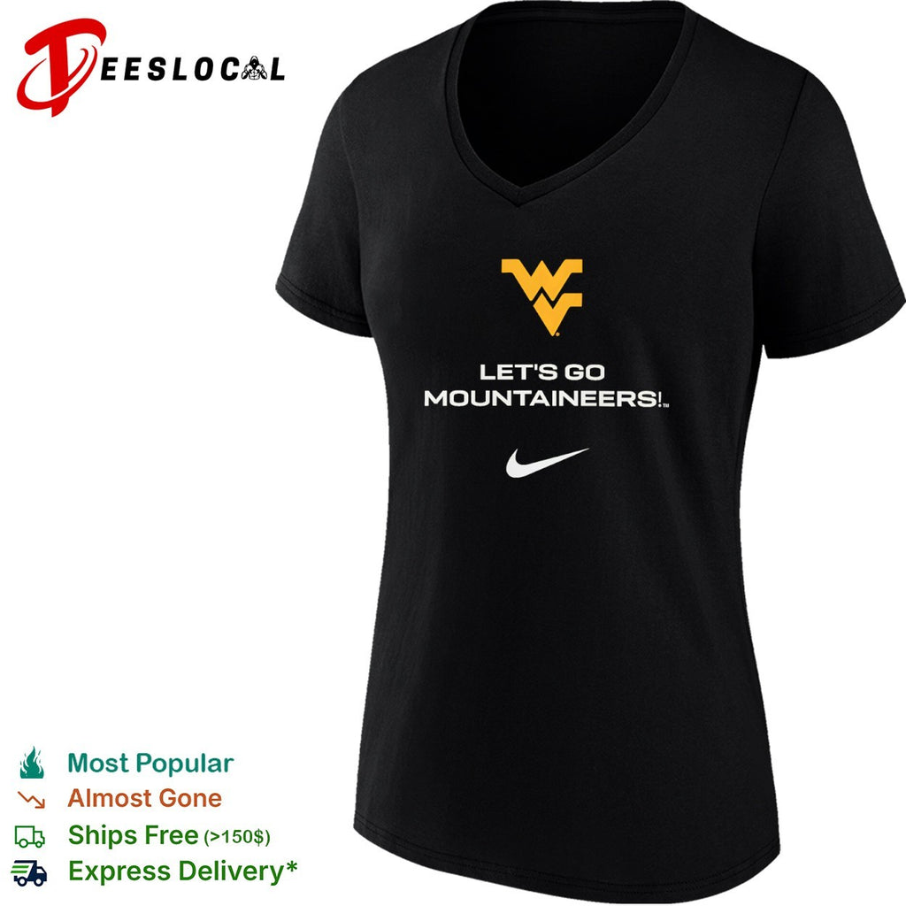 West Virginia Mountaineers Let’s Go Mountaineers Logo Collegiate Team shirt