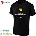 West Virginia Mountaineers Let’s Go Mountaineers Logo Collegiate Team shirt