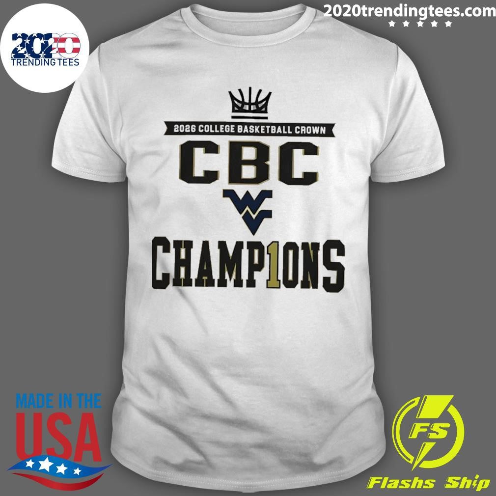West Virginia Mountaineers Men’s Basketball 2026 Cbc Champions Shirt