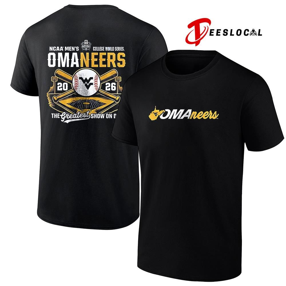 West Virginia Mountaineers NCAA baseball me’s college world series the greatest show on dirt shirt