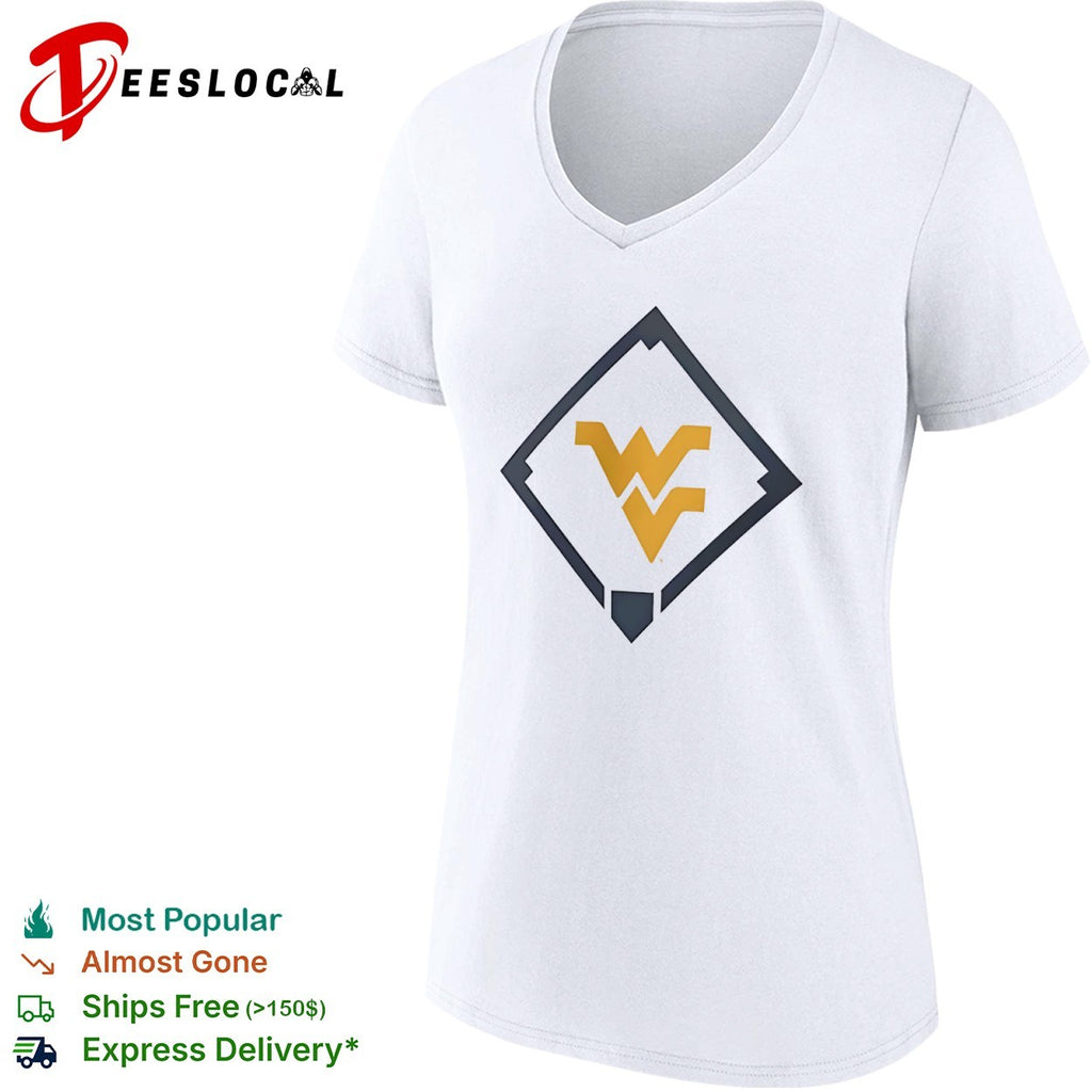 West Virginia Mountaineers WV Logo Baseball Diamond shirt