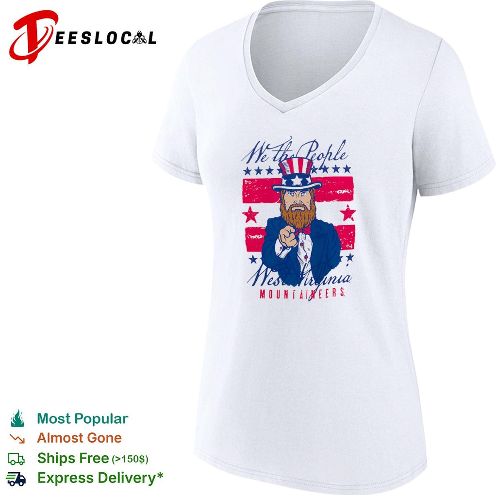 West Virginia Mountaineers we the people Uncle Sam shirt