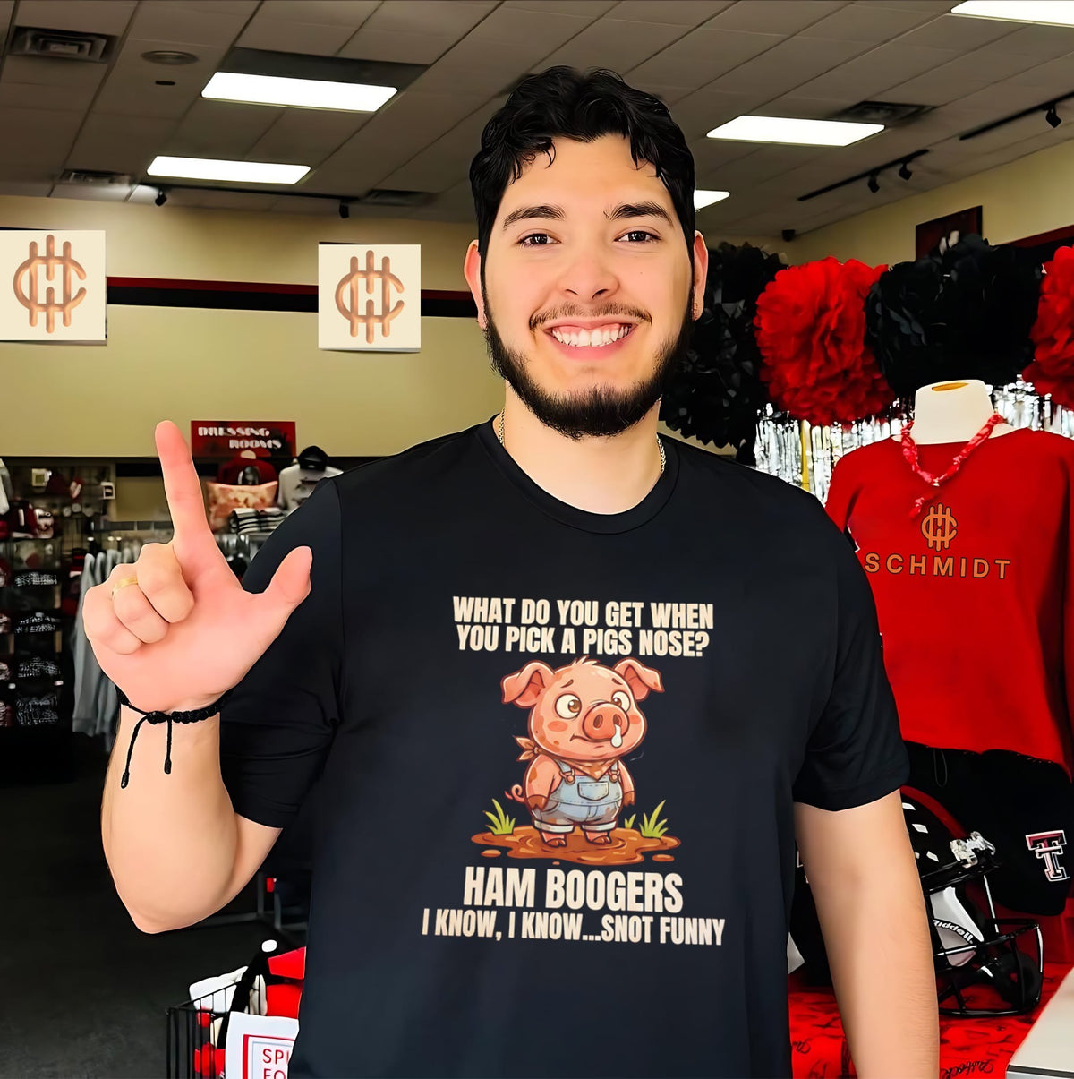 What Do You Get When You Pick a Pig’s Nose Ham Boogers Snot Funny shirt