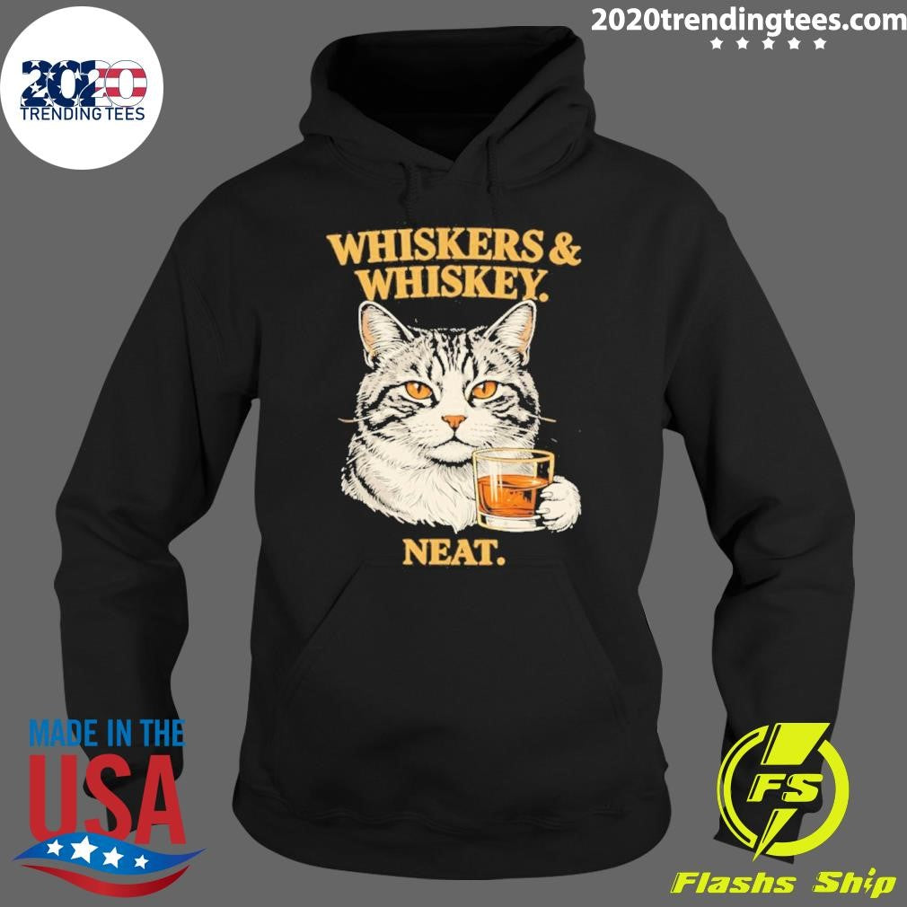 Whiskers And Whiskey Neat Cat Shirt