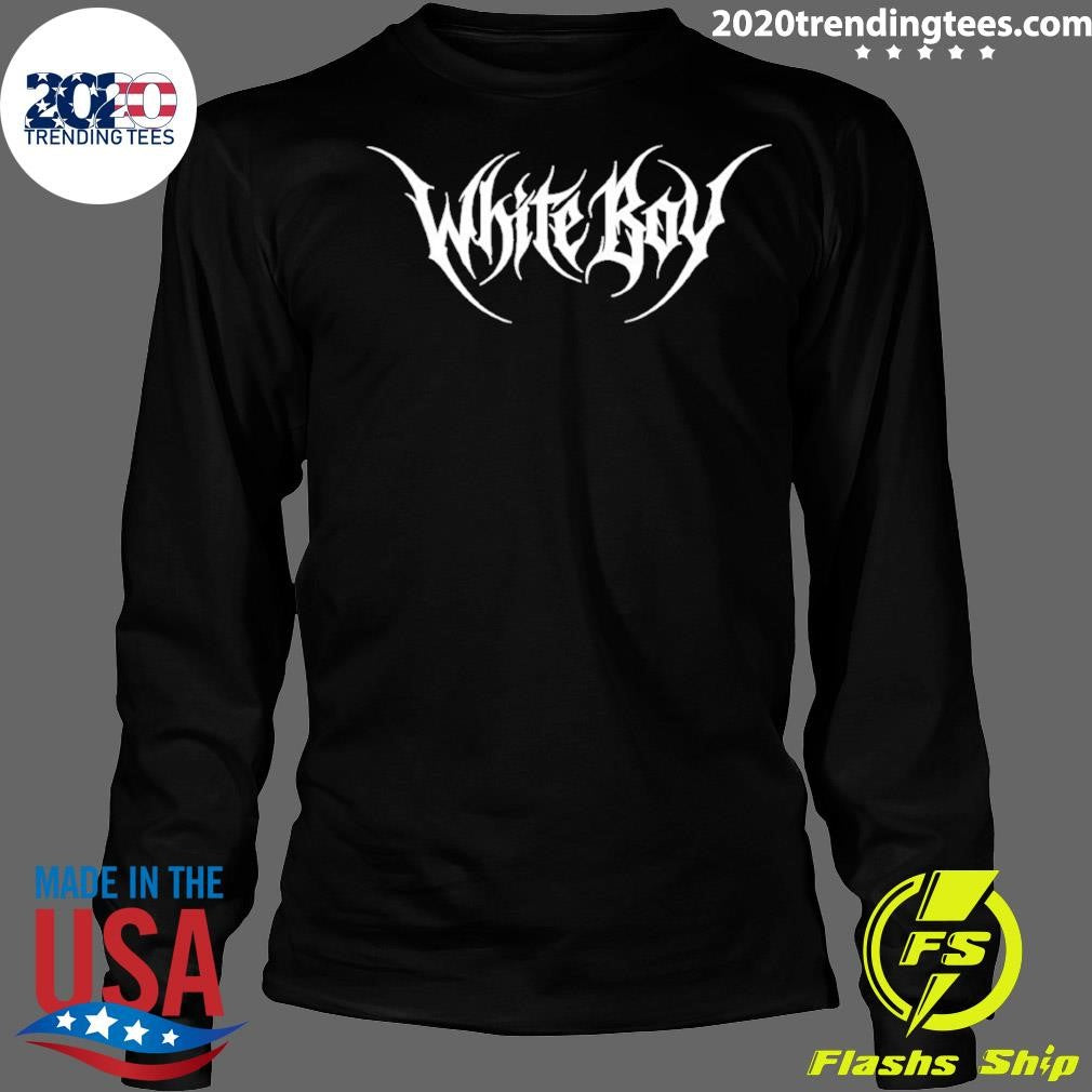 White Boy Heavy Metal Style Shirt
