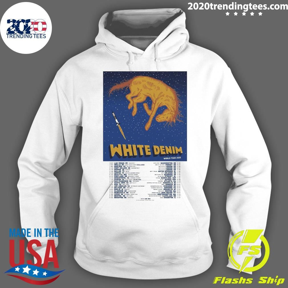 White Denim World Tour 2026 Shirt
