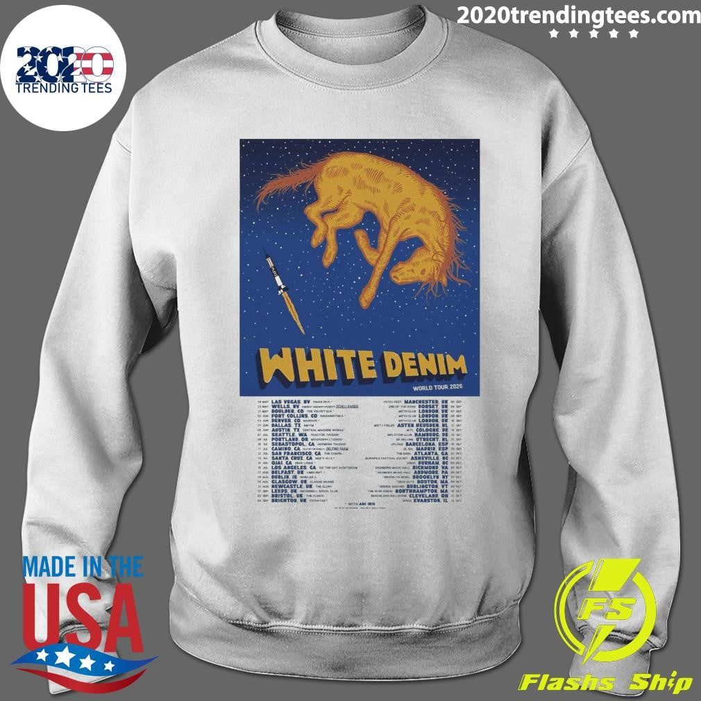 White Denim World Tour 2026 Shirt