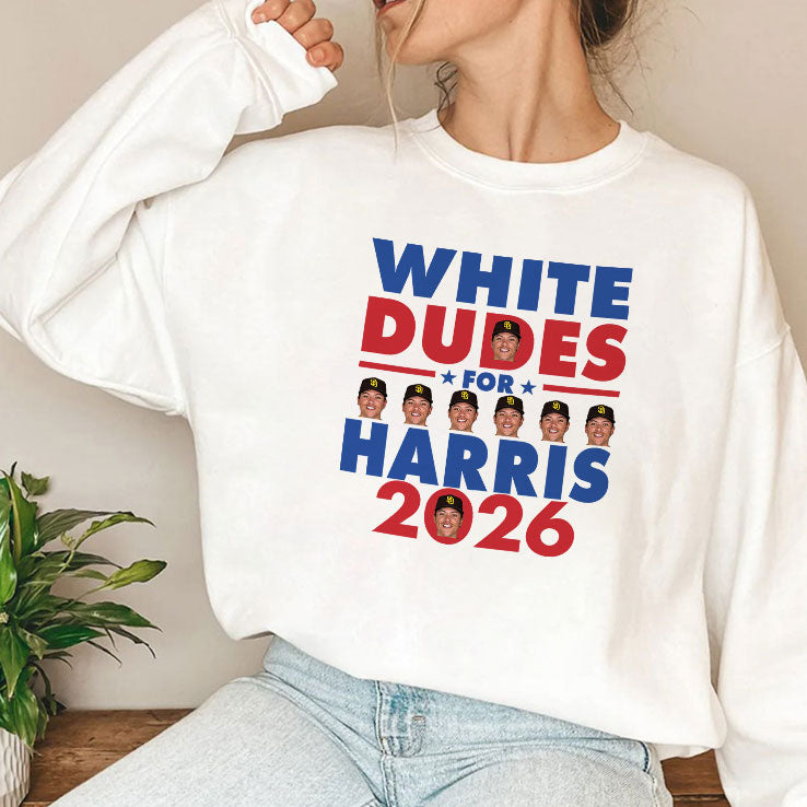 White Dudes For Harris 2026 Dustin Alexander Harris Shirt