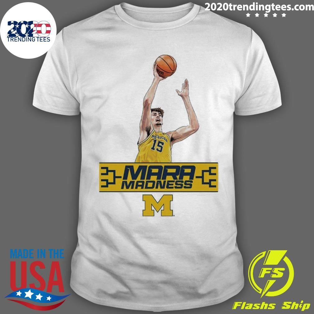 White University of Michigan Wolverines Basketball Aday Mara Mara Madness Shirt
