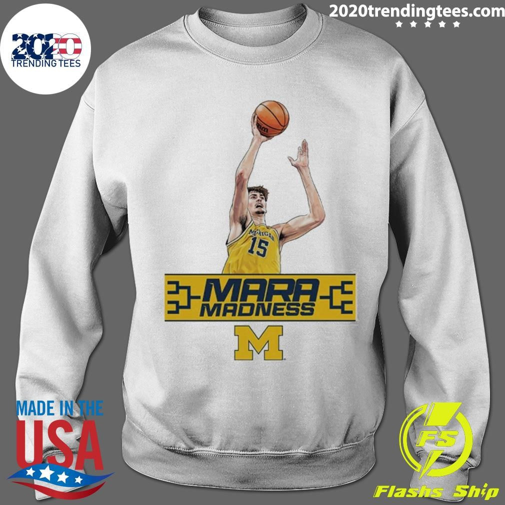 White University of Michigan Wolverines Basketball Aday Mara Mara Madness Shirt