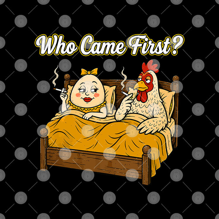 Who Came First Chicken Or Egg Funny T Shirt