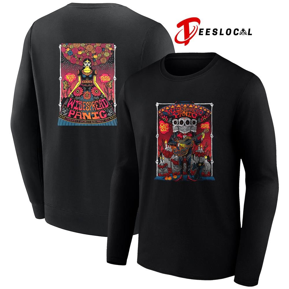 Widespread Panic Savannah Georgia Enmarket Arena Day Of The Death poster graphic shirt