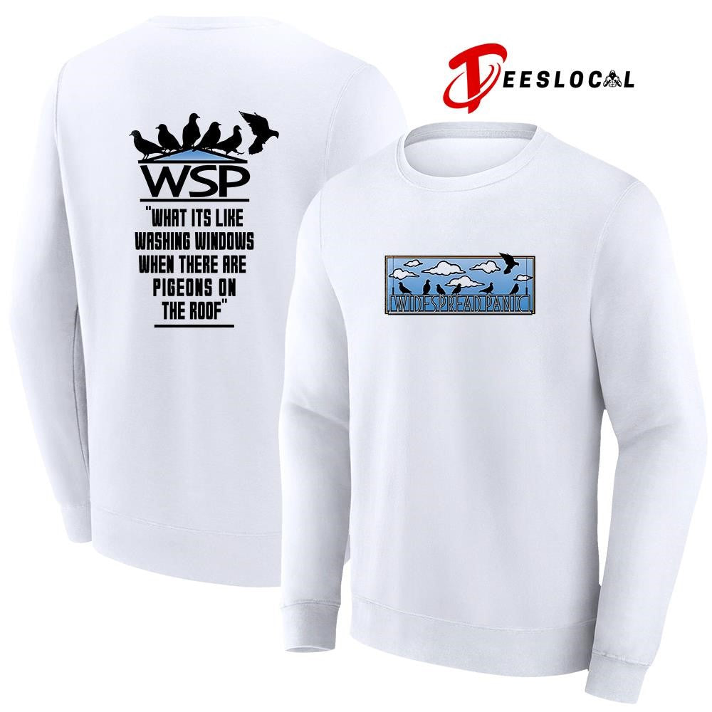 Widespread Panic what it is like washing windows when there are pigeons graphic shirt