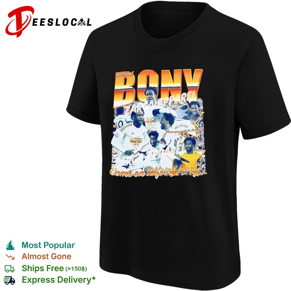 Wilfried Bony Swansea City AFC Premier League Come on Wilfried Bony shirt
