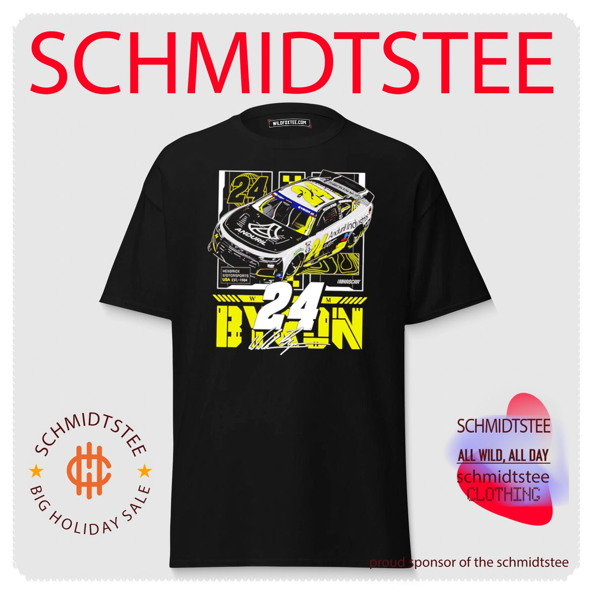 William Byron Hendrick Motorsports 24 Anduril Industries shirt