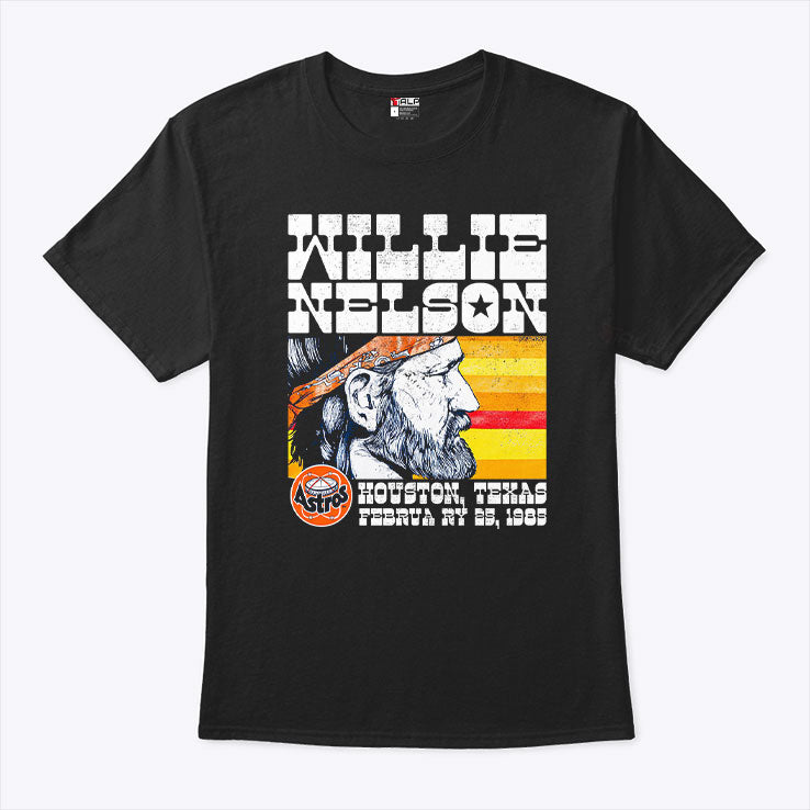Willie Nelson Astrodome Houston Texas February 1985 T Shirt