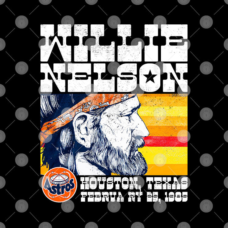 Willie Nelson Astrodome Houston Texas February 1985 T Shirt